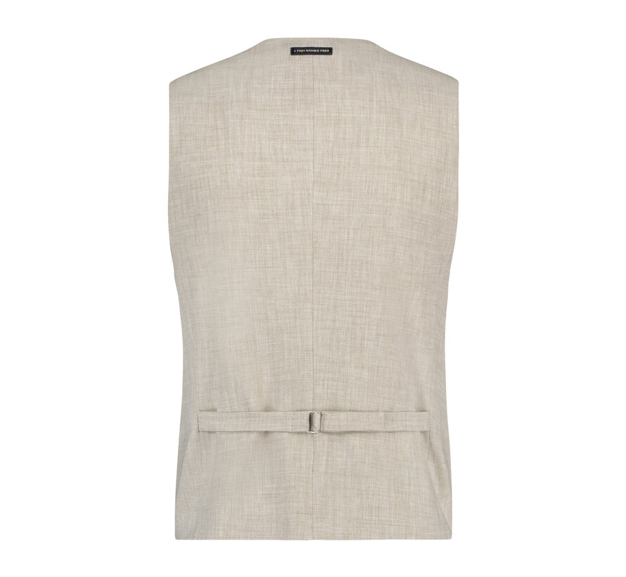 Waistcoat linen look Sand (28.132.205)