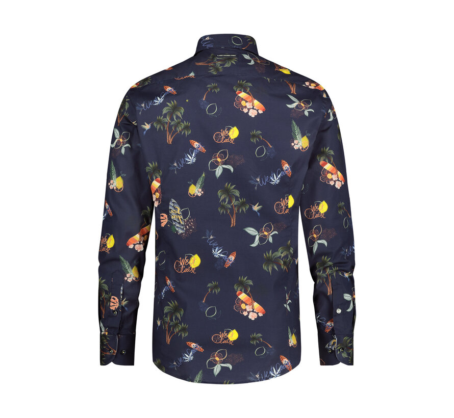 Shirt tropical Navy (28.027.604)