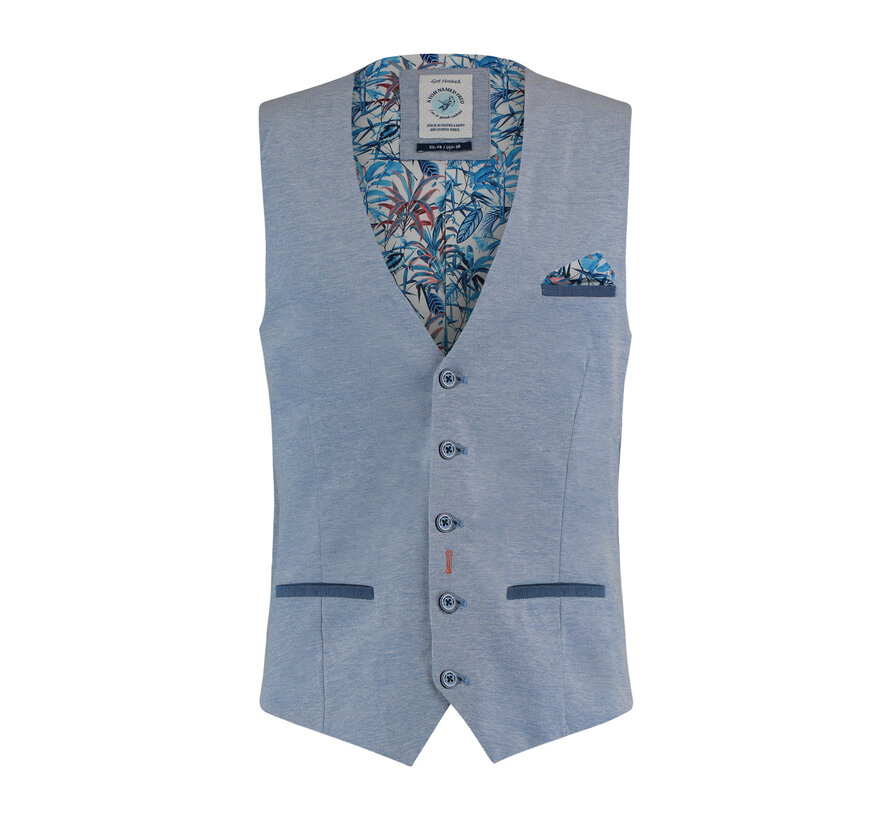 Waistcoat pique Light Blue (28.131.610)