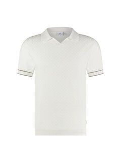 Blue Industry Knitted Polo Off White (KBIS24-M21 - OFF WHITE)