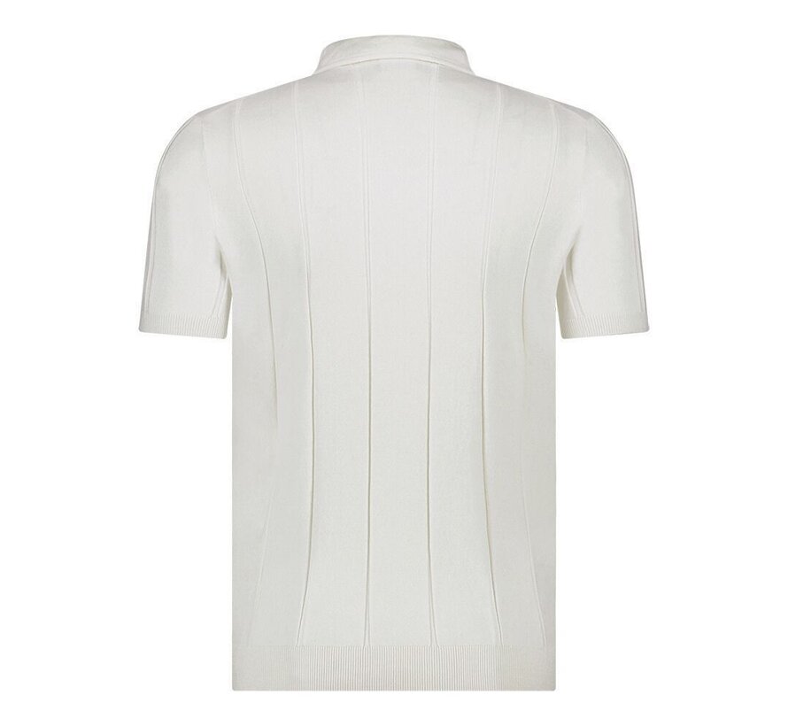 Knitted Polo Off White (KBIS24-M16 - OFF WHITE)