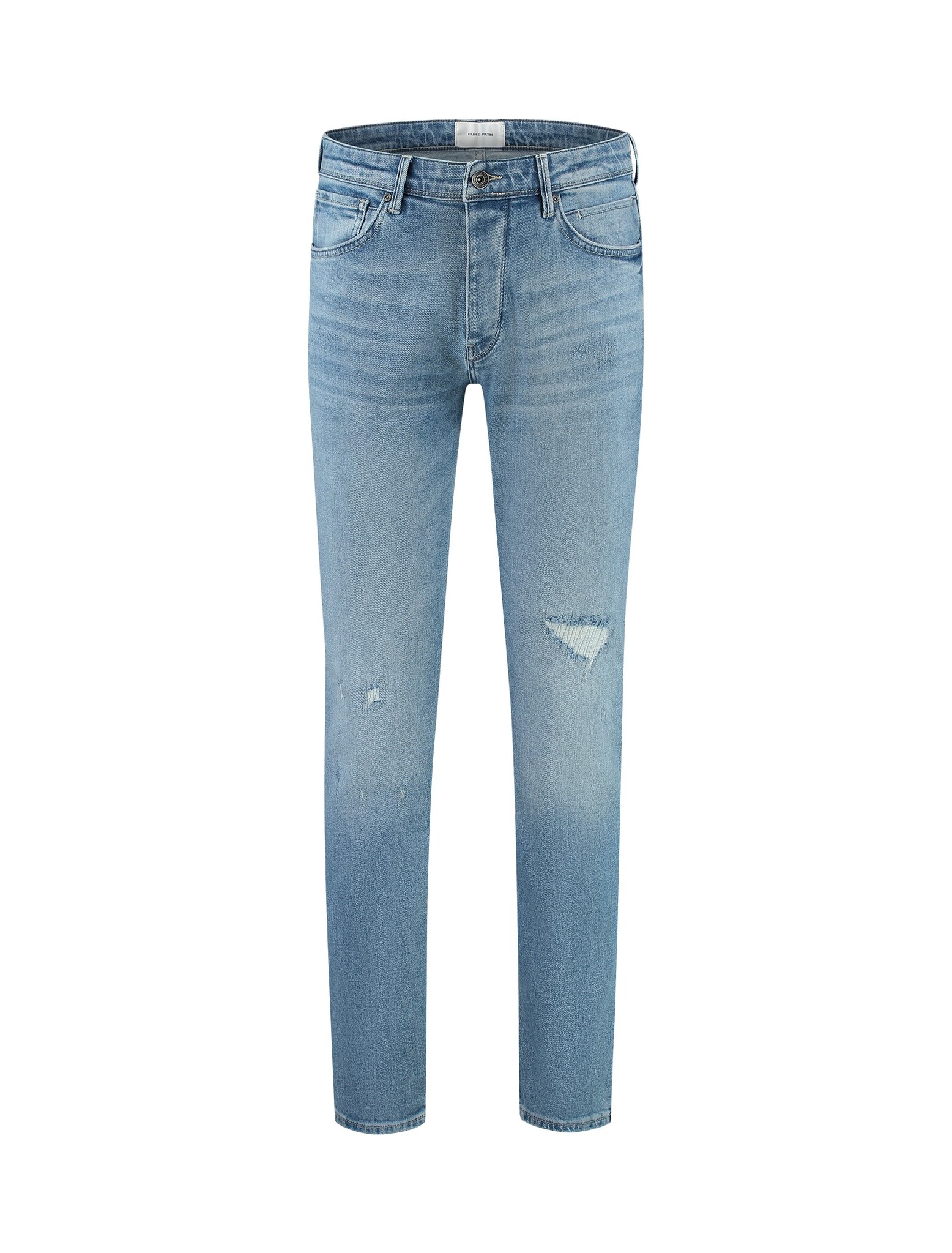 PLEIN SUD Blue Washed Low Waist Slim Fit Skinny Denim Casual Jeans