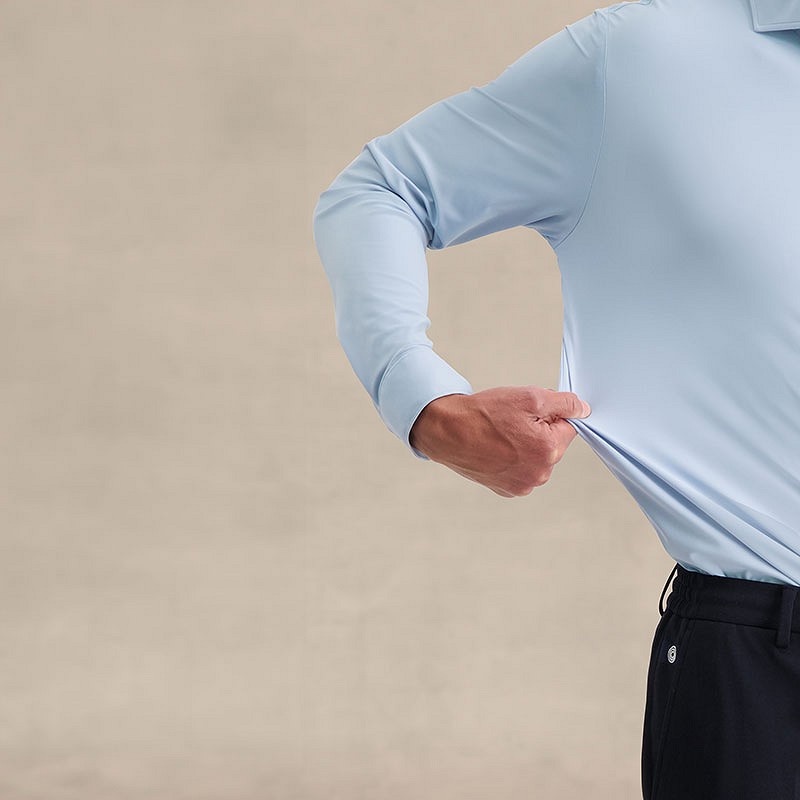 Blue Industry Overhemd Lounge Jersey Shirt BLUE Blue Industry