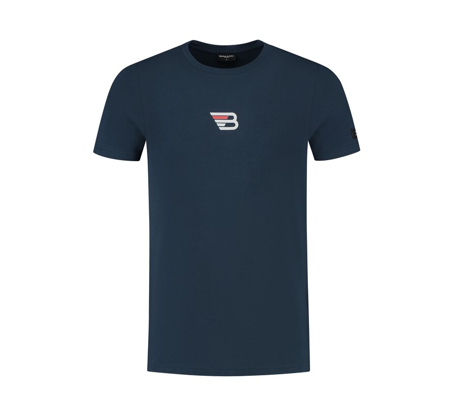 Slim fit T-shirt Crewneck Navy (24019115 - 07)