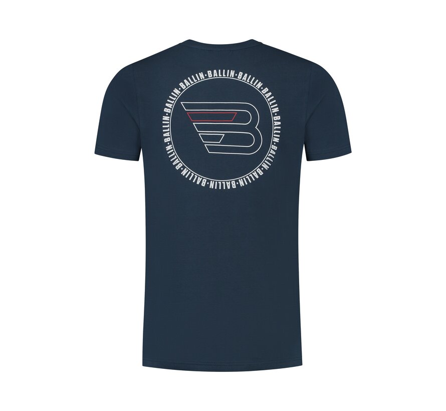 Slim fit T-shirt Crewneck Navy (24019115 - 07)