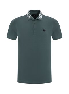 BALLIN' Slim fit Polo Faded Green (24019122 - 76)