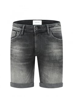 Pure Path The Steve Skinny Fit Shorts Denim Dark Grey (W1264 - 87)