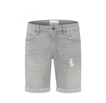 Pure Path The Steve Skinny Fit Shorts Denim Light Grey (W1261 - 85)