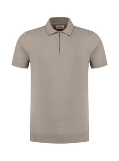 Pure Path Regular fit Knitwear Polo Taupe (24010804 - 53)