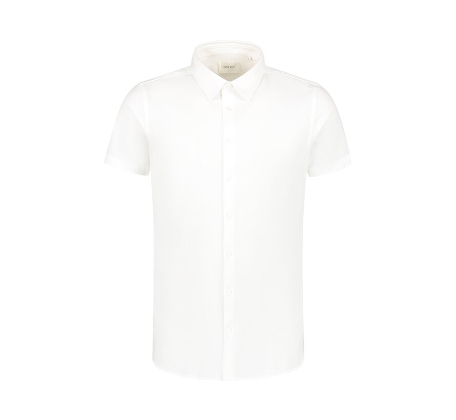 Slim fit Overhemd korte mouw White (24010214 - 01)