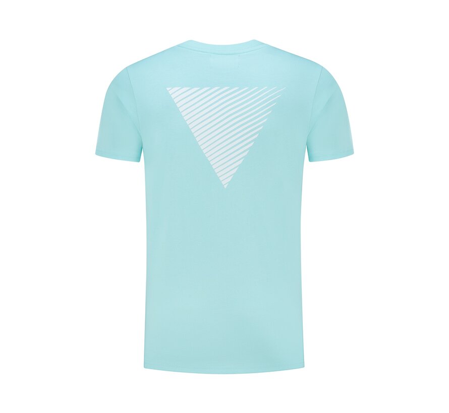 Regular fit T-shirt Crewneck Aqua (24010101 - 40)