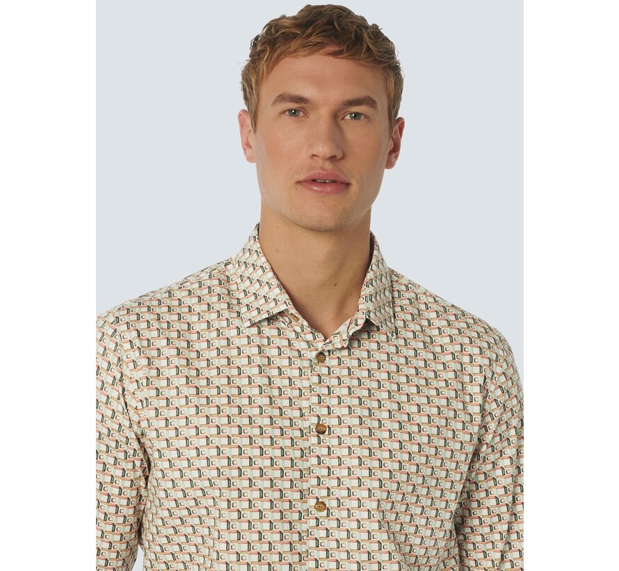 Shirt Stretch Allover Printed (23450209-191)