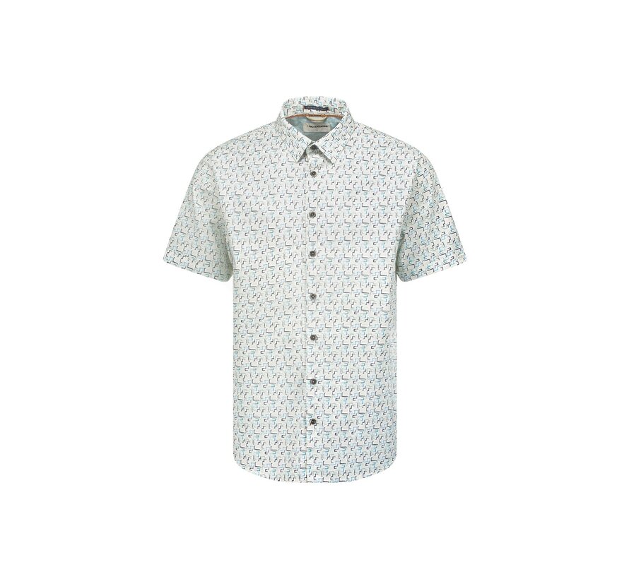 Shirt Short Sleeve Stretch Allover Printed (23440243-036)