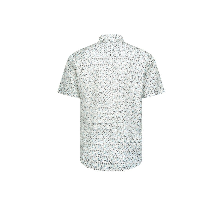 Shirt Short Sleeve Stretch Allover Printed (23440243-036)