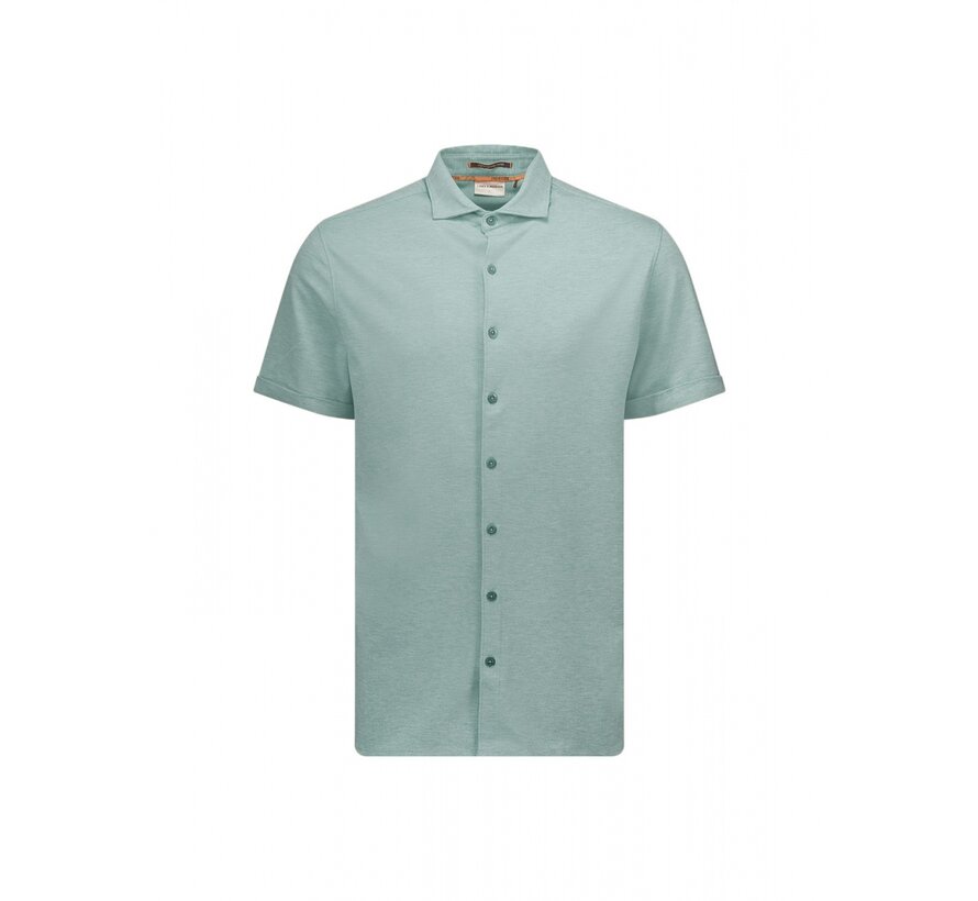 Shirt Short Sleeve Jersey Stretch Melange (23420281-058)