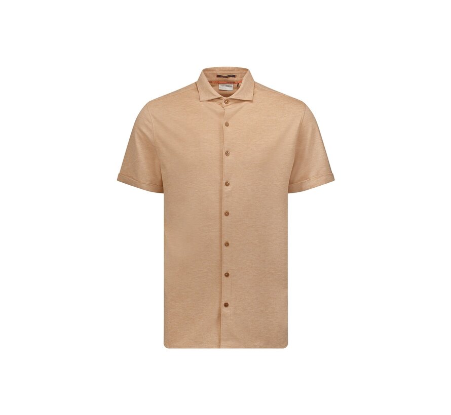 Shirt Short Sleeve Jersey Stretch Melange (23420281-045)