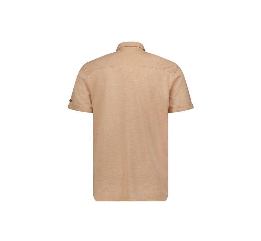 Shirt Short Sleeve Jersey Stretch Melange (23420281-045)