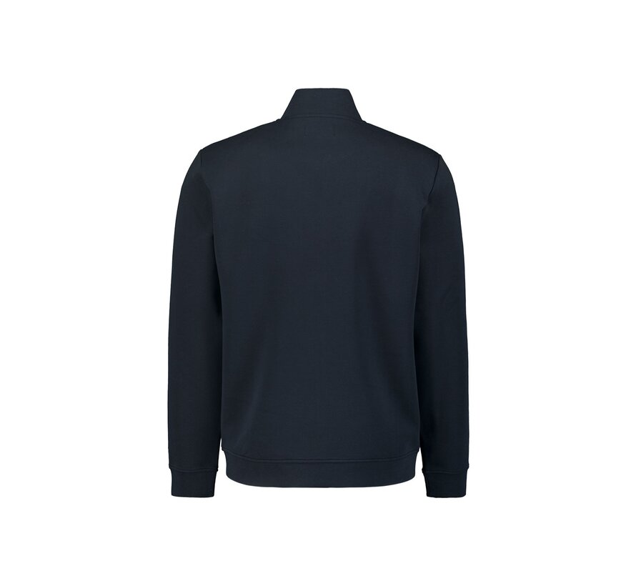 Sweater Full Zipper 2 Coloured Melange (23100106SN-078)