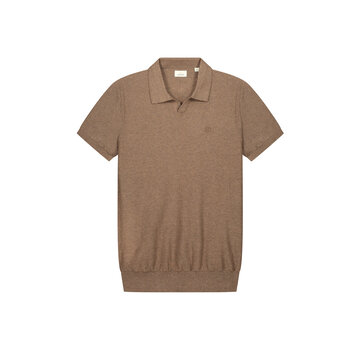 Dstrezzed Knitted Polo Mercury Dark Earth (420026 - 215)
