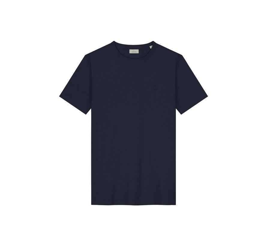 Knitted T-shirt Zeke Dk. Navy (420024 - 649)