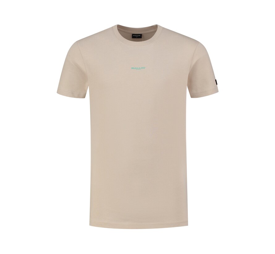 Regular fit T-shirt Crewneck Sand (24019116 - 46)