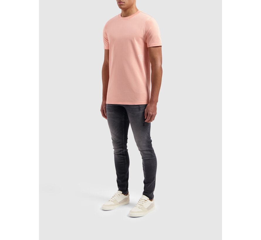 Regular fit T-shirt Crewneck Coral (24010105 - 50)