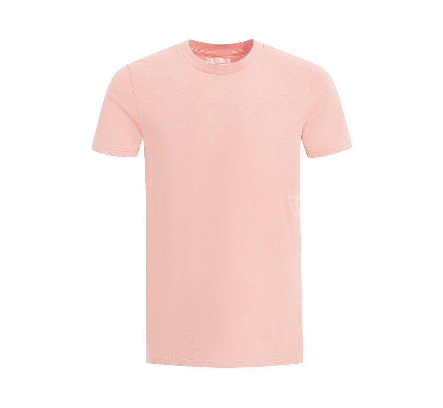 Regular fit T-shirt Crewneck Coral (24010105 - 50)