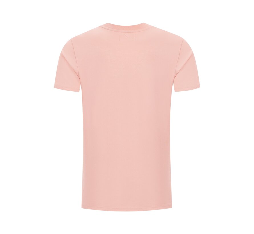 Regular fit T-shirt Crewneck Coral (24010105 - 50)