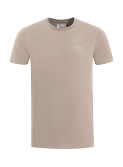 Pure Path Regular fit T-shirt Crewneck Taupe (24010107 - 53)