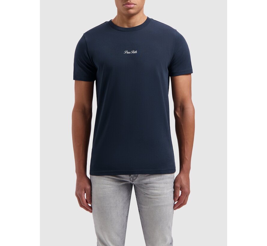 Regular fit T-shirt Crewneck Navy (24010106 - 07)