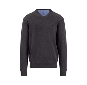 Fynch Hatton Pullover V-Neck Charcoal (SFPK211 - 998)