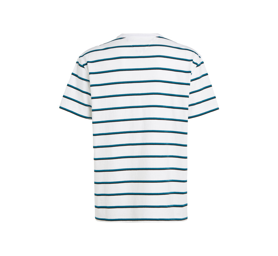 T-shirt Stripe White/Green (DM0DM18659 - YBR)