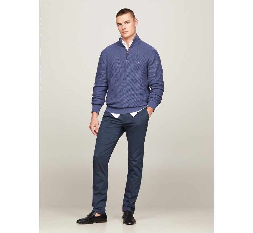 Half Zip Trui Faded Indigo (MW0MW34690 - C9T)