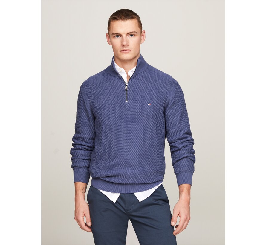 Half Zip Trui Faded Indigo (MW0MW34690 - C9T)