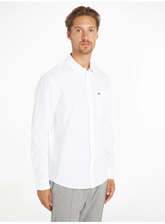 Tommy Hilfiger Casual Overhemd Linnen Blend White (DM0DM18962 - YBR)