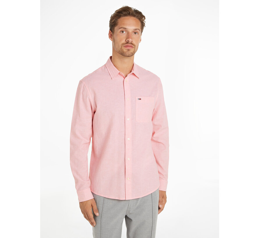 Casual Overhemd Linnen Blend Tickled Pink (DM0DM18962 - TIC)