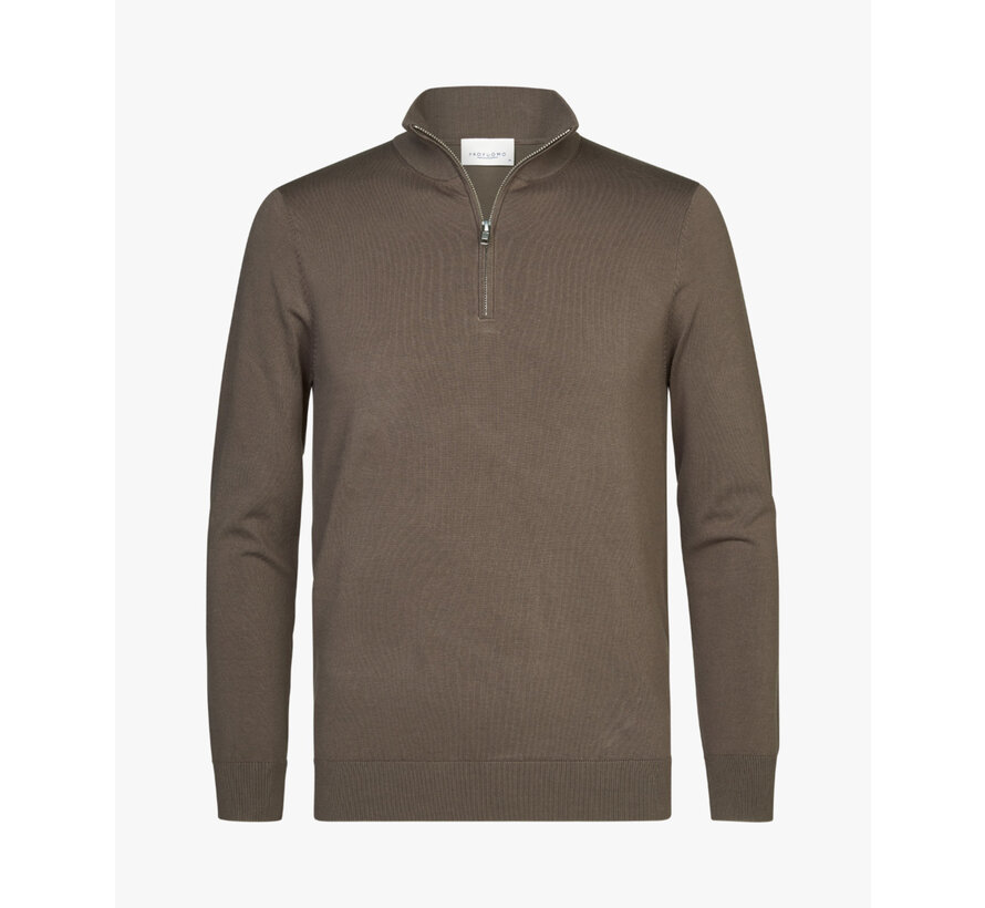 Trui Half-zip MID BROWN (PPVJ10013B)