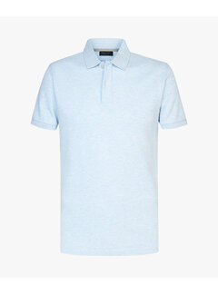 Profuomo Korte mouw Polo LIGHT BLUE MEL (PPVJ10040P)