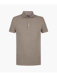 Profuomo Korte mouw polo ACID DYE TAUPE (PPVJ10048B)