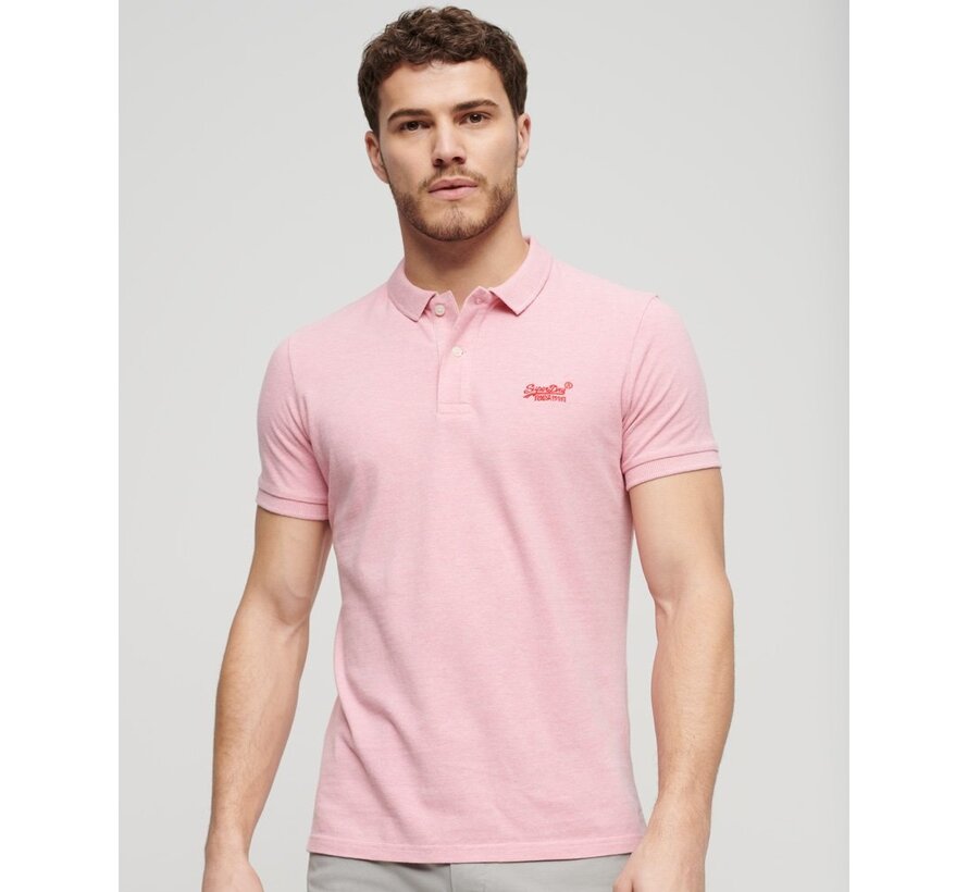 Classic Pique Polo Shirt LIGHT PINK MARL (M1110343A - REI)