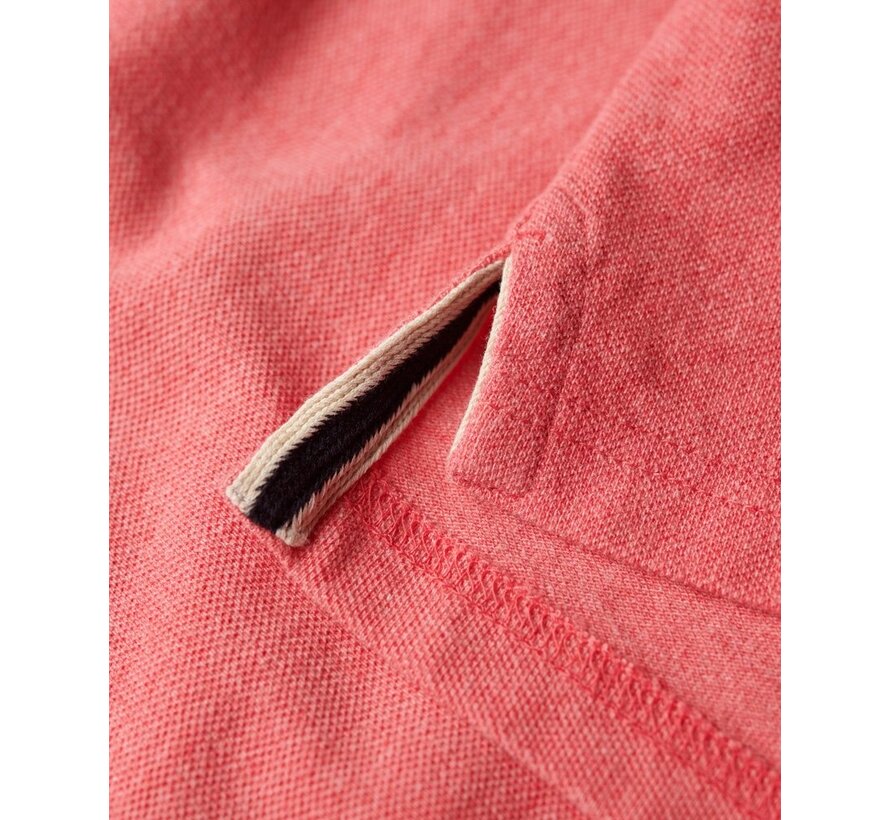 Classic Pique Polo Shirt Punch Pink Marl (M1110343A - 9VS)