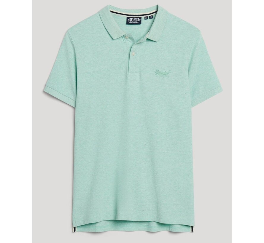 Classic Pique Polo Shirt Light Mint Green Marl (M1110343A - 9VQ)