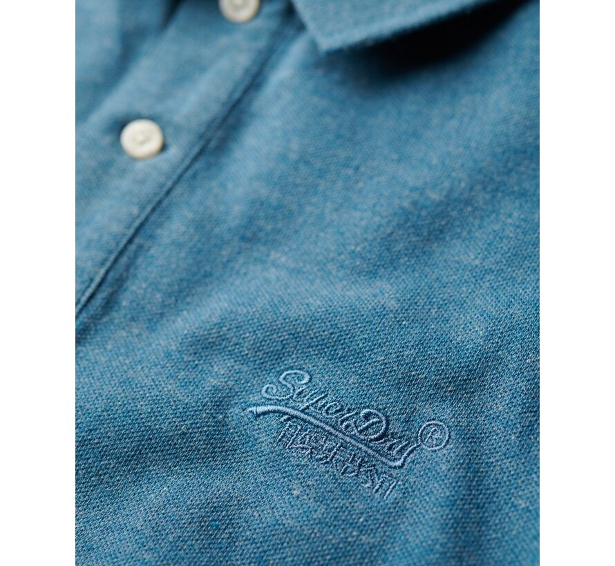 Classic Pique Polo Shirt Alaskan Blue Marl (M1110343A - 1AF)