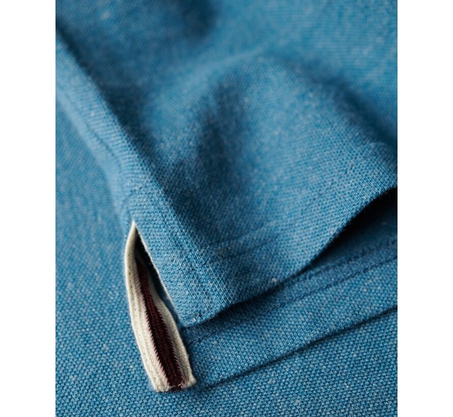 Classic Pique Polo Shirt Alaskan Blue Marl (M1110343A - 1AF)