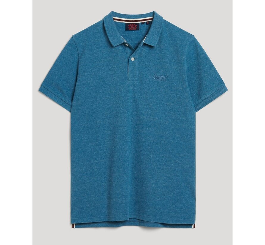 Classic Pique Polo Shirt Alaskan Blue Marl (M1110343A - 1AF)