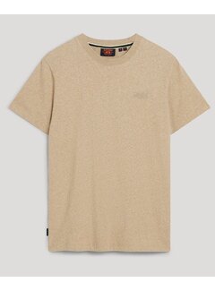 Superdry Organic Cotton Essential Logo T-Shirt Tan Brown Fleck Marl (M1011245A - 9XE)