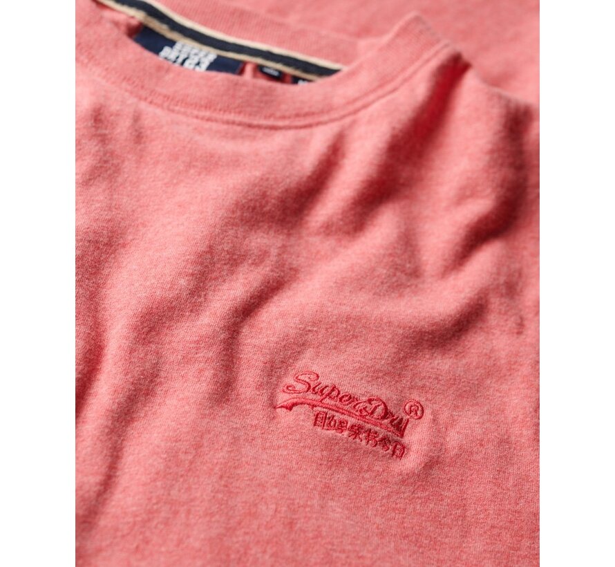 Organic Cotton Essential Logo T-Shirt Punch Pink Marl (M1011245A - 9VS)