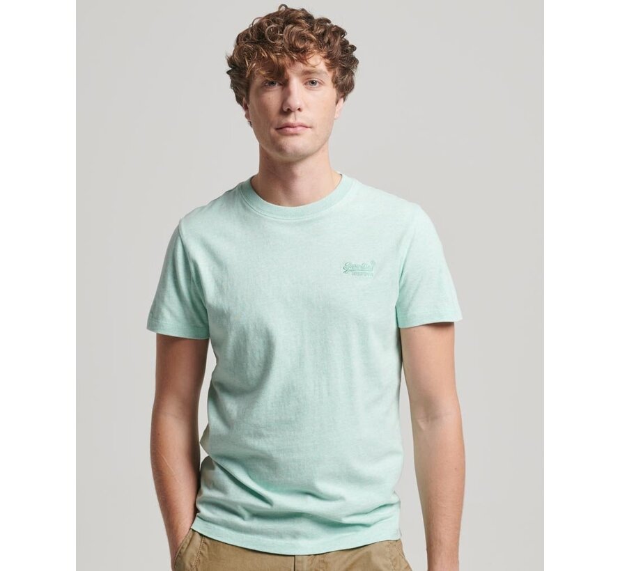 Organic Cotton Essential Logo T-Shirt Light Mint Green Marl (M1011245A - 9VQ)