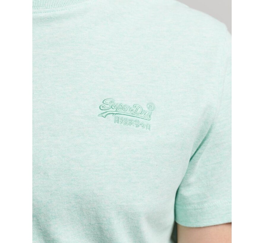 Organic Cotton Essential Logo T-Shirt Light Mint Green Marl (M1011245A - 9VQ)