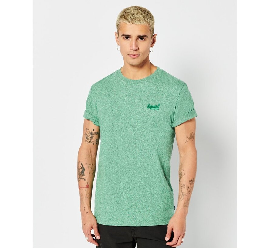 Organic Cotton Essential Logo T-Shirt Bright Green Grit (M1011245A - 5EE)